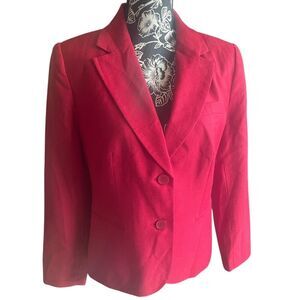 Boston Design Studio Wool Red Blazer Size 10